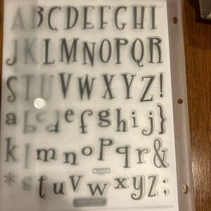 Close To My Heart CTMH-My Acrylix Stamp Set - Cocktail Alphabet E1015